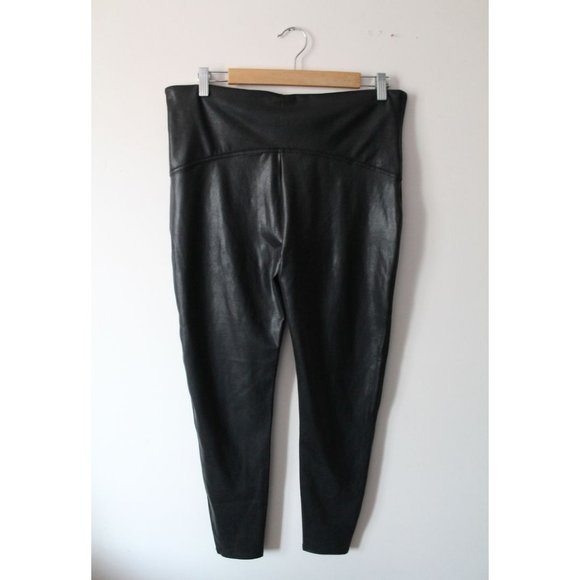 Spanx Faux Leather Leggings Black Size 2X NWT - Picture 4 of 5